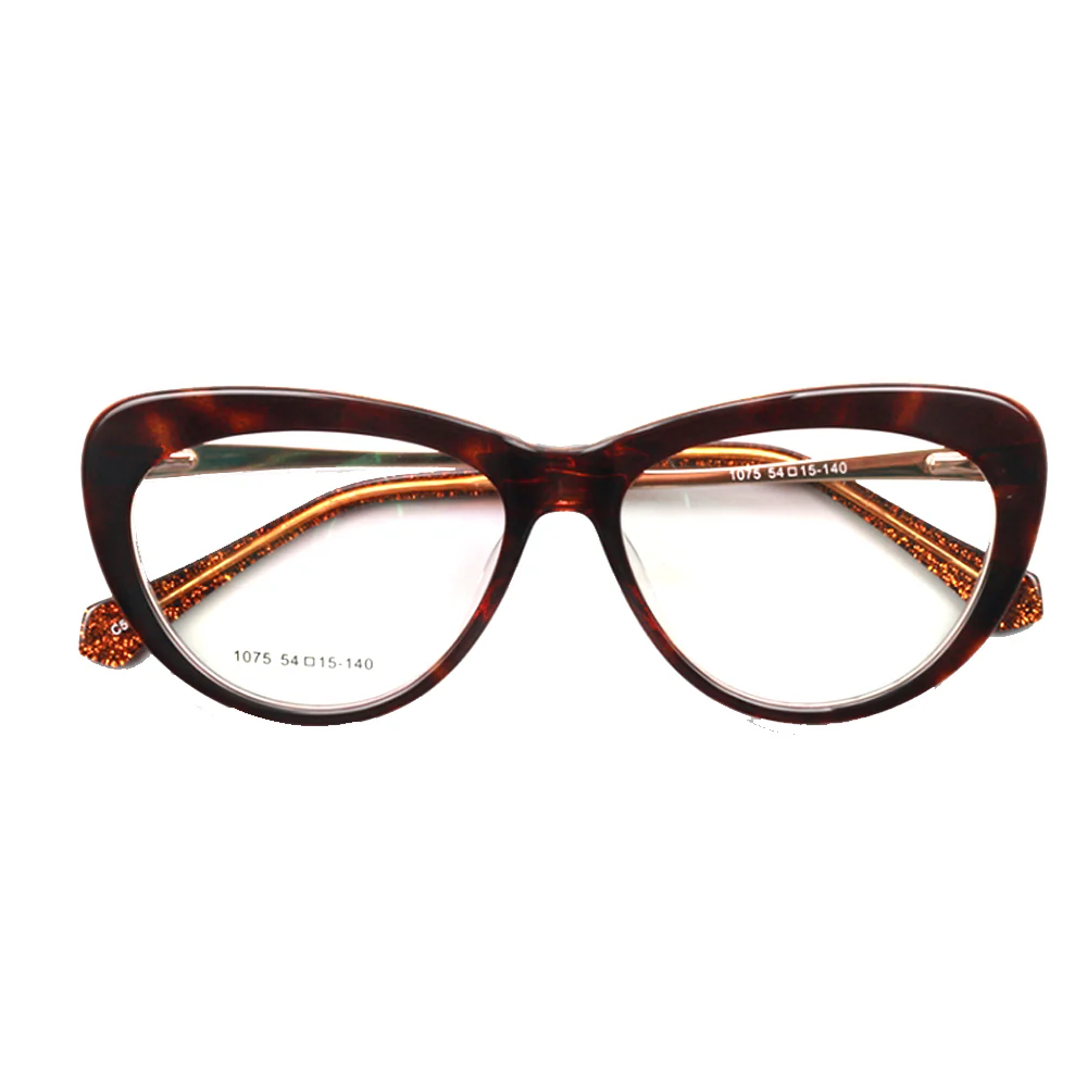 Lynwood | Cat Eye Glasses For Women w/ Tortoise Shell Pattern | Acetate Frame w/ Metal Temples - Image 14