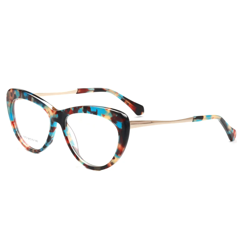 Lynwood | Cat Eye Glasses For Women w/ Tortoise Shell Pattern | Acetate Frame w/ Metal Temples - Image 3