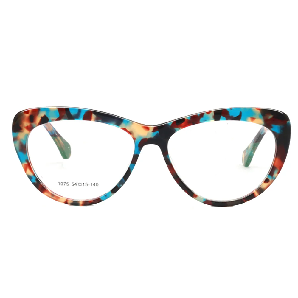 Lynwood | Cat Eye Glasses For Women w/ Tortoise Shell Pattern | Acetate Frame w/ Metal Temples - Image 4