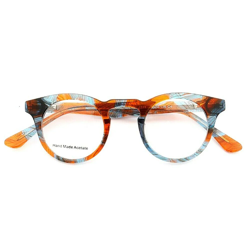 Artist | Retro Women Small Round Glasses Frames | Modern Colorful Men Optical Eyeglasses - Image 4