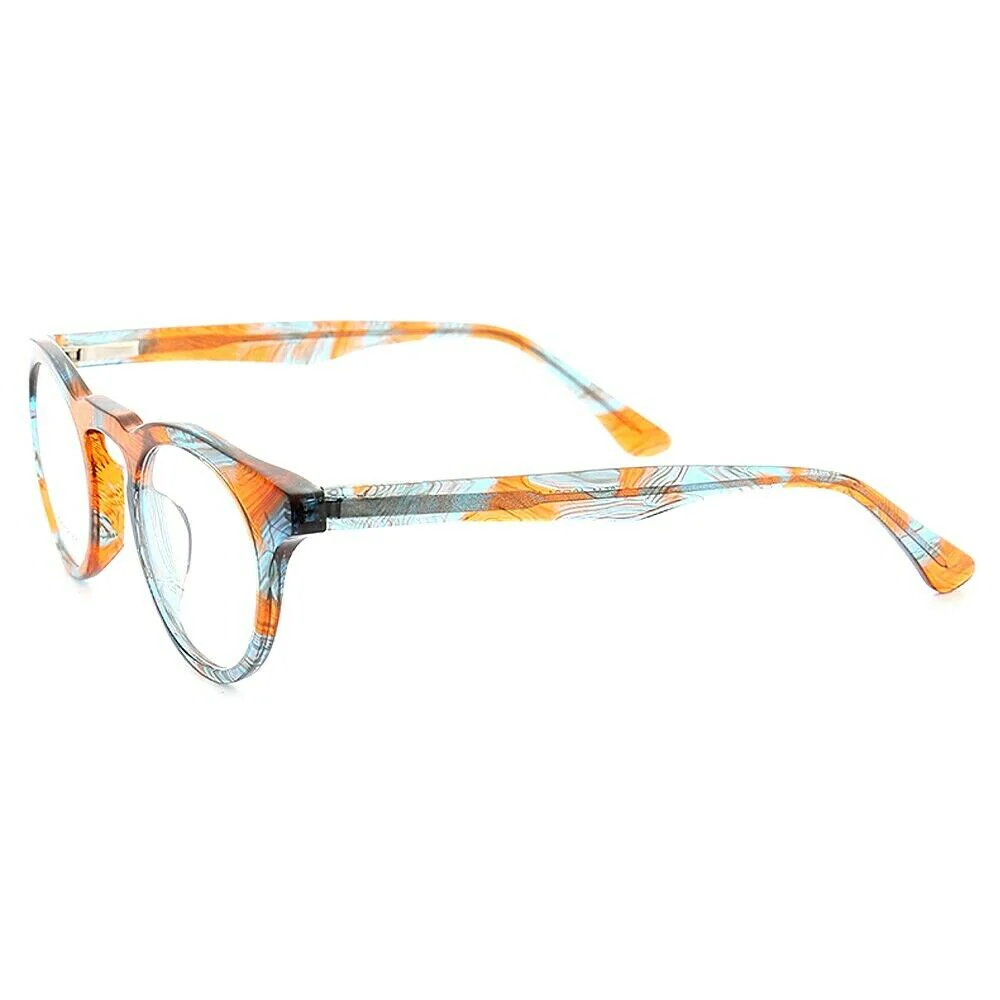 Artist | Retro Women Small Round Glasses Frames | Modern Colorful Men Optical Eyeglasses - Image 5