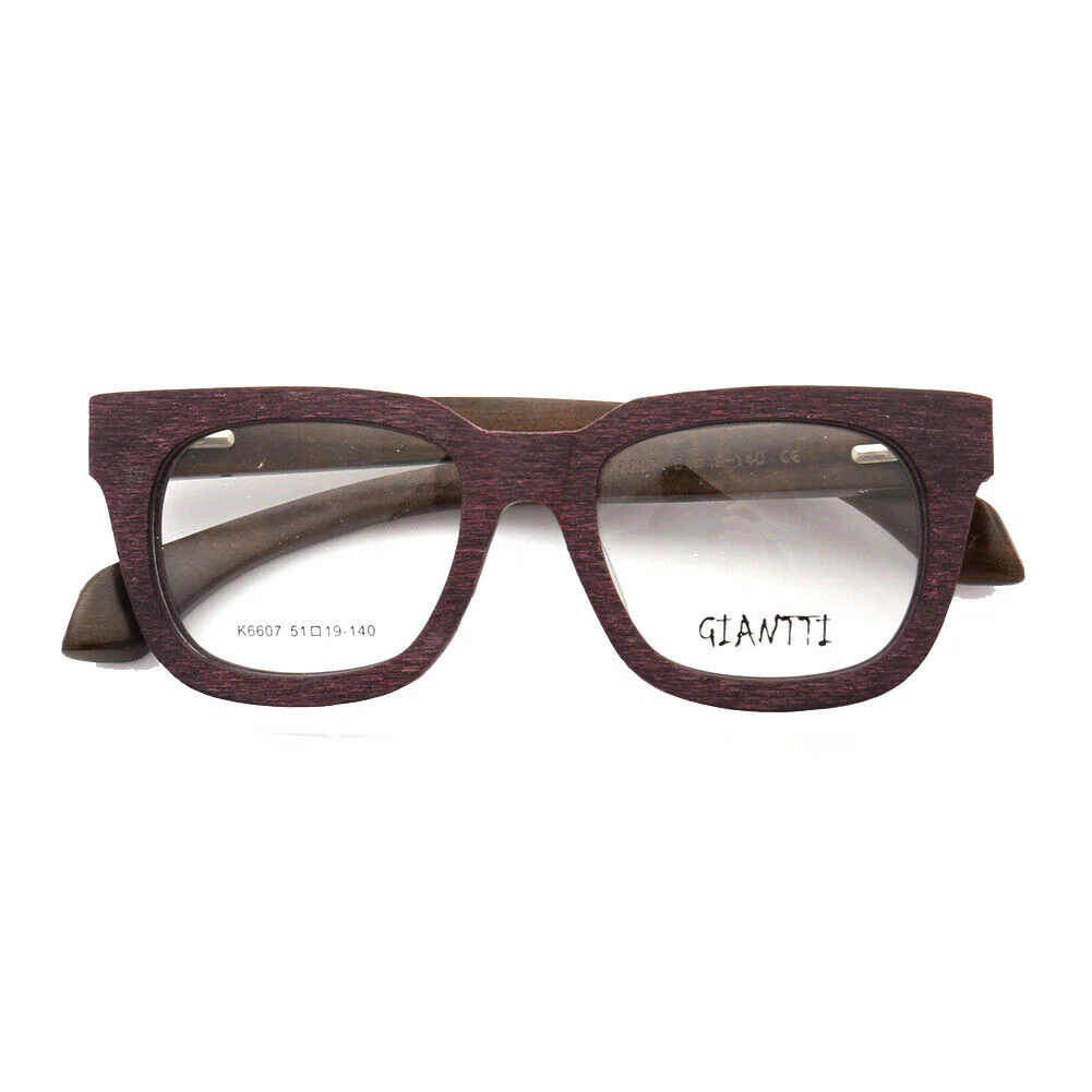 Carve | Retro Oversized Wood Eyeglasses Frames | Acetate Frame w/ Wooden Temples - Image 8
