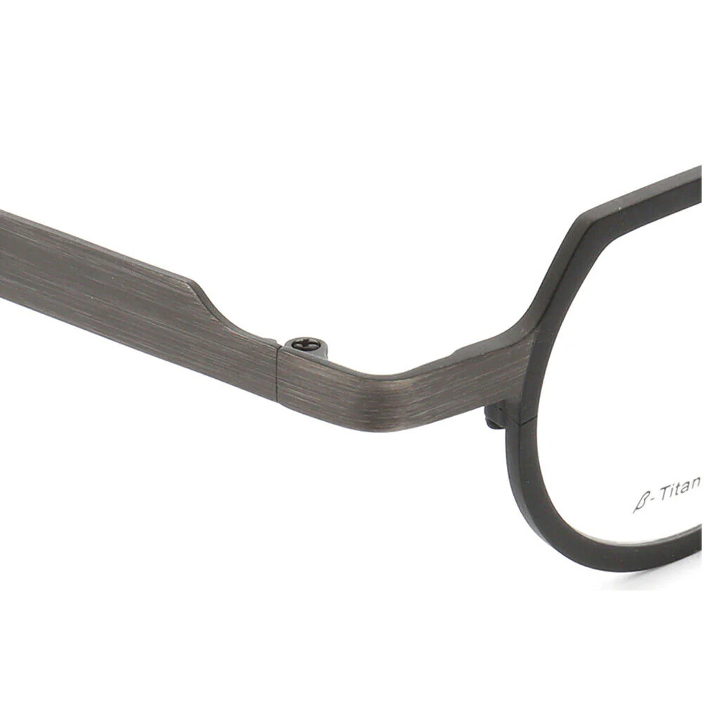 Bradford | Lightweight Shield Shaped Pure Titanium Eyeglasses | Unisex Glasses w/ Retro Design - Image 11