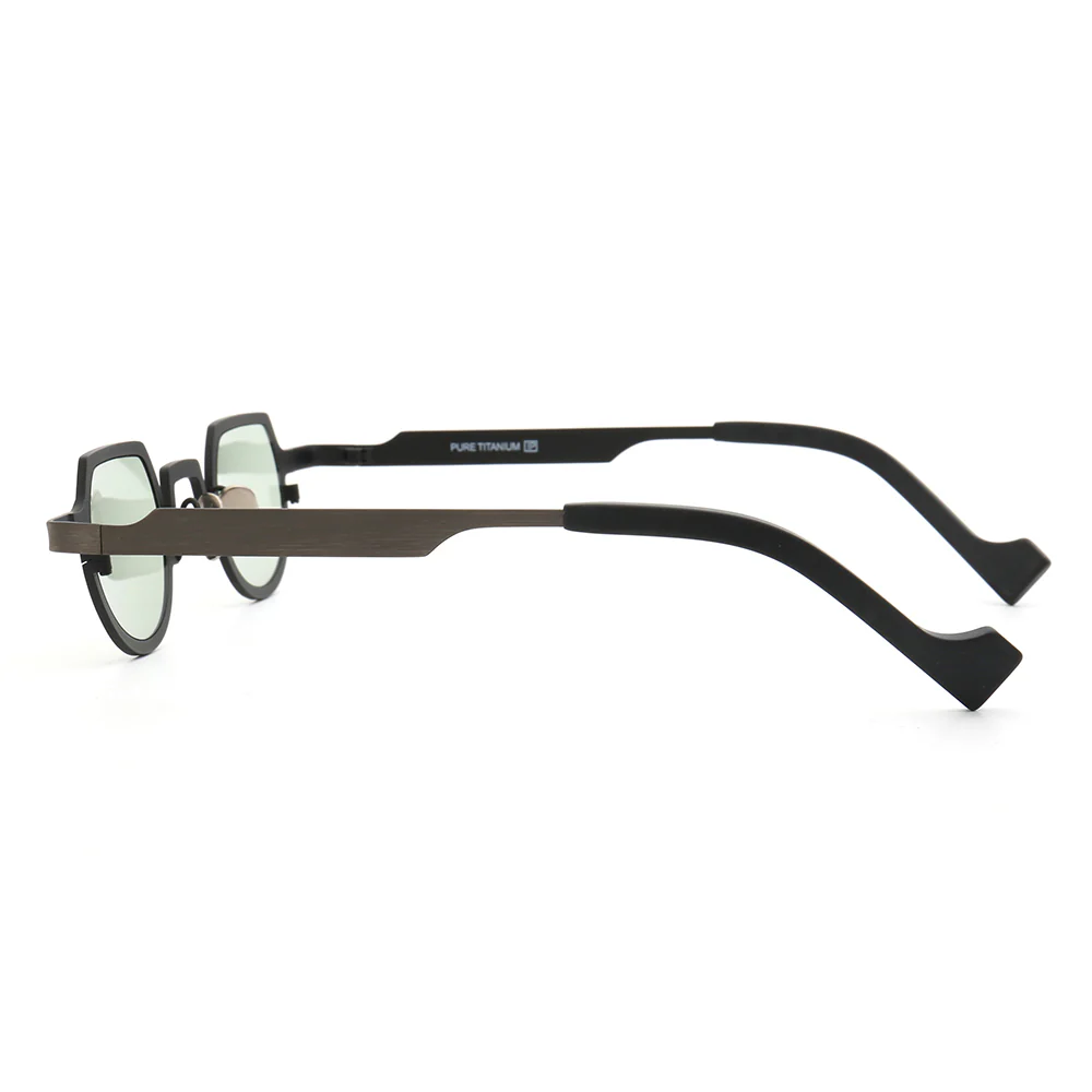 Bradford | Shield Shaped Polarized Sunglasses | Retro Lightweight Pure Titanium Frame - Image 10