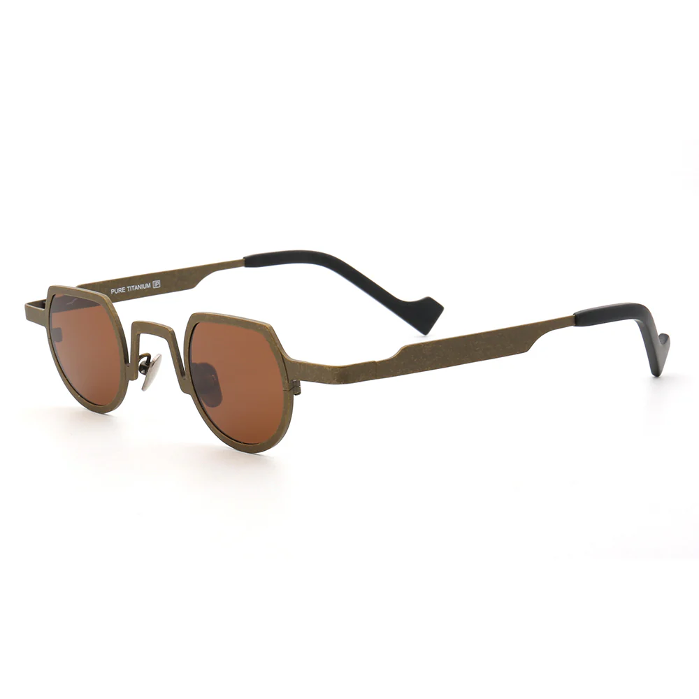 Bradford | Shield Shaped Polarized Sunglasses | Retro Lightweight Pure Titanium Frame - Image 4