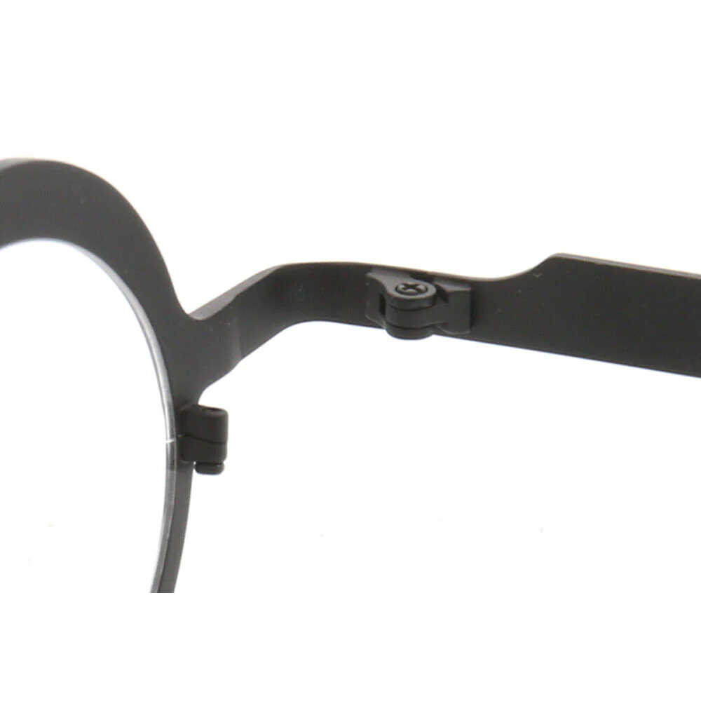Voyage | Round Retro Titanium Glasses for Men | Two Tone Womens Trendy Eyeglass Frames Online - Image 11