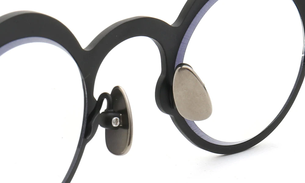 Voyage | Round Pure Titanium Polarized Sunglasses | Two Tone Retro Nerd Frame - Image 11