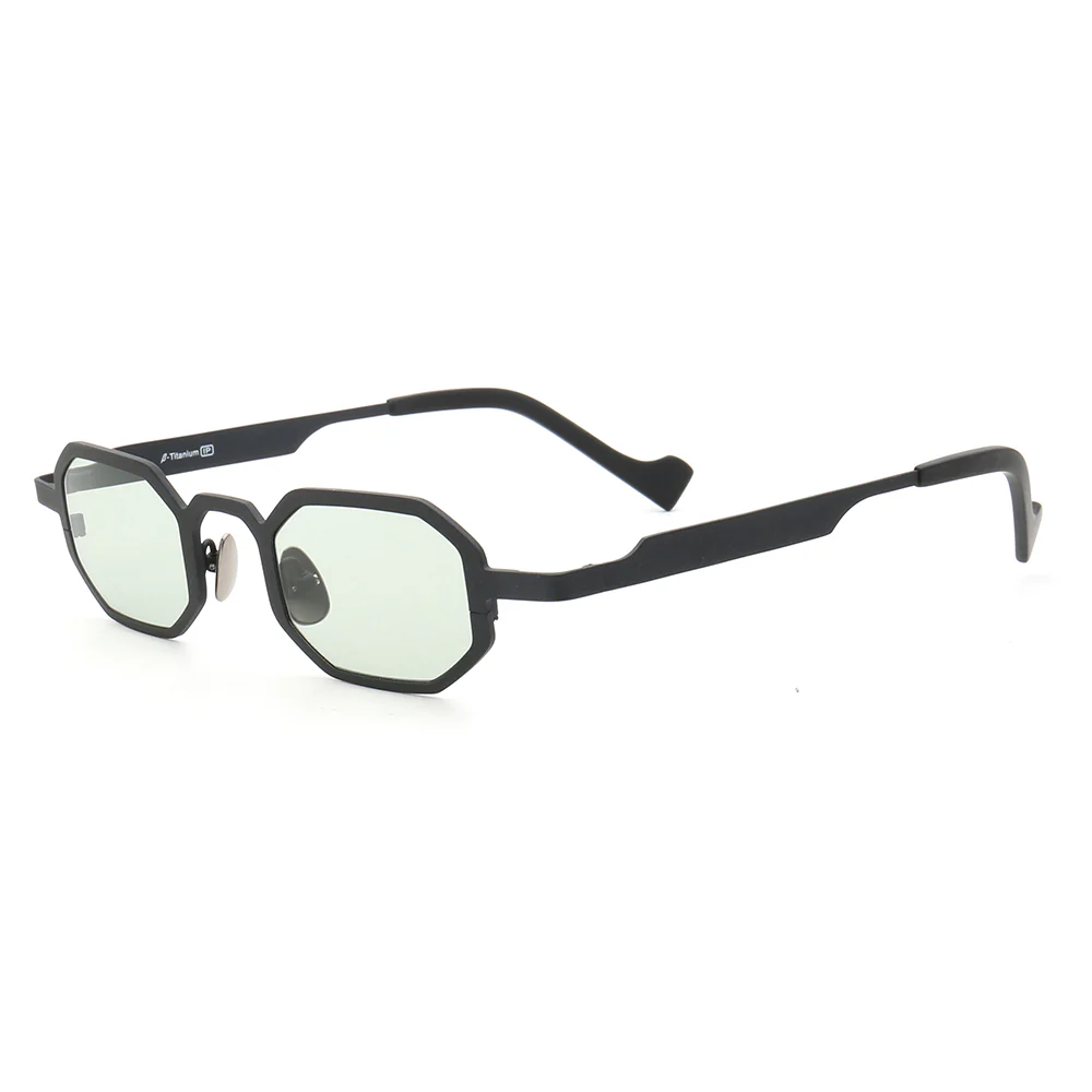 Felton | Rectangular Geometric Unisex Sunglasses | Lightweight Titanium Frame w/ Polarized Lenses - Image 6