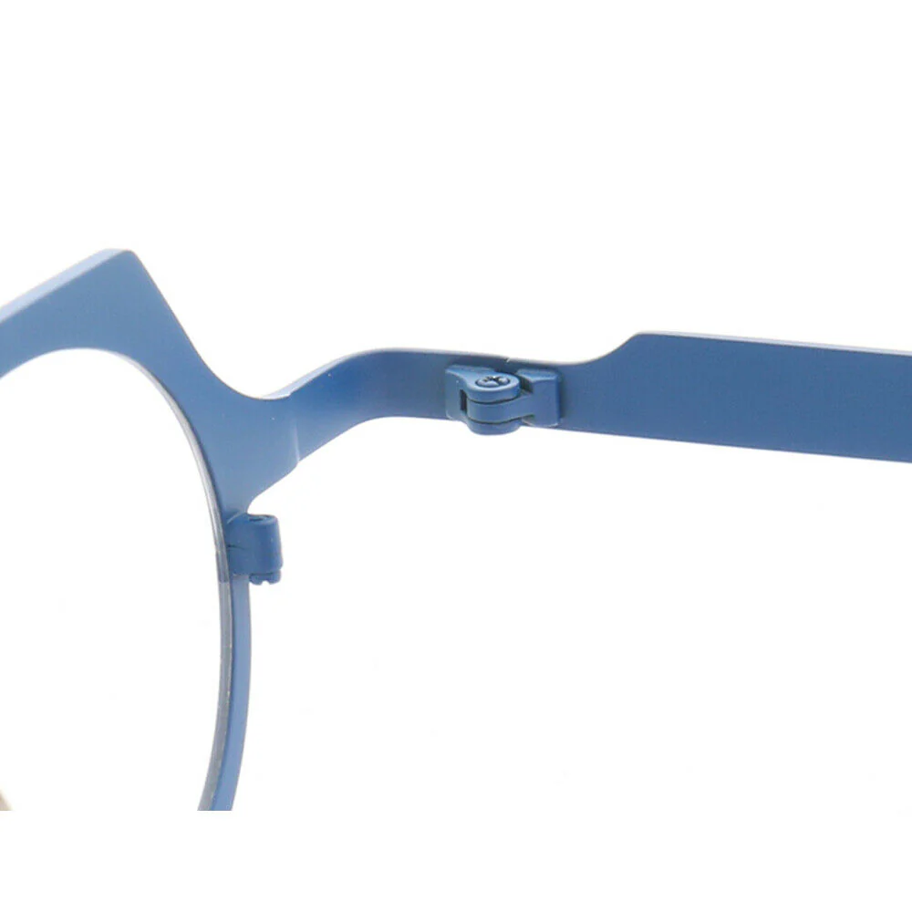 Aspect | Modern Geometric Womens Titanium Eyeglasses | Unique Mens Round Shield Shaped Glasses Frames Online - Image 12