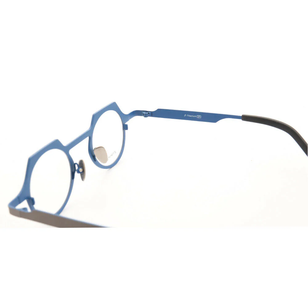 Aspect | Modern Geometric Womens Titanium Eyeglasses | Unique Mens Round Shield Shaped Glasses Frames Online - Image 13