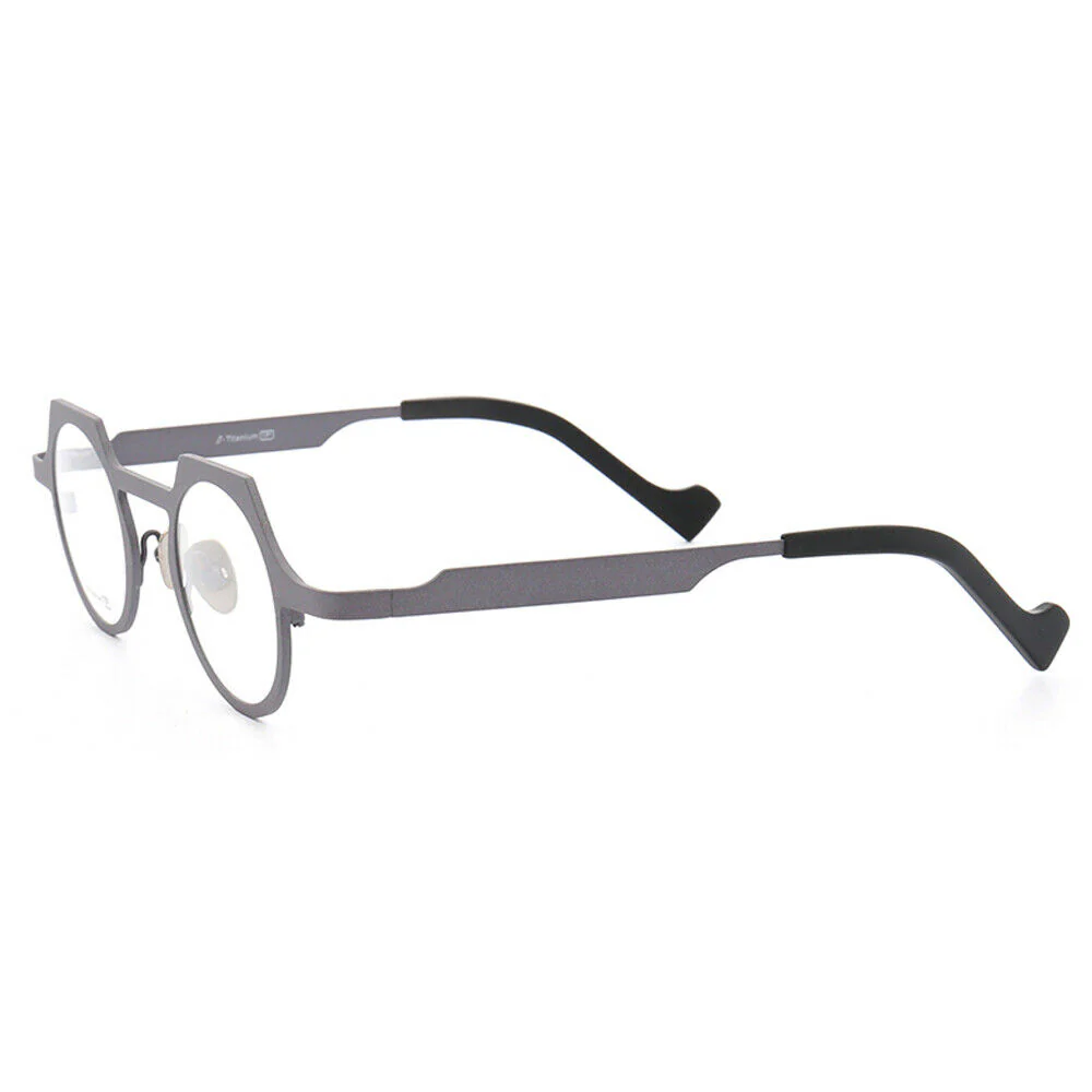 Aspect | Modern Geometric Womens Titanium Eyeglasses | Unique Mens Round Shield Shaped Glasses Frames Online - Image 9