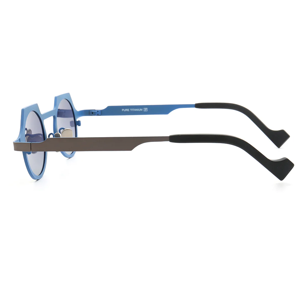 Aspect | Round Shield Shaped Polarized Sunglasses | Lightweight Multicolor Titanium Frame - Image 10