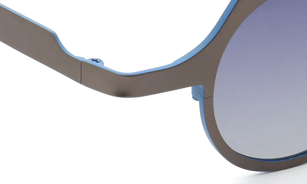Aspect | Round Shield Shaped Polarized Sunglasses | Lightweight Multicolor Titanium Frame - Image 13