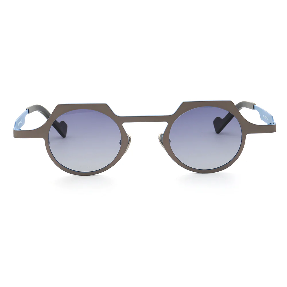 Aspect | Round Shield Shaped Polarized Sunglasses | Lightweight Multicolor Titanium Frame - Image 3