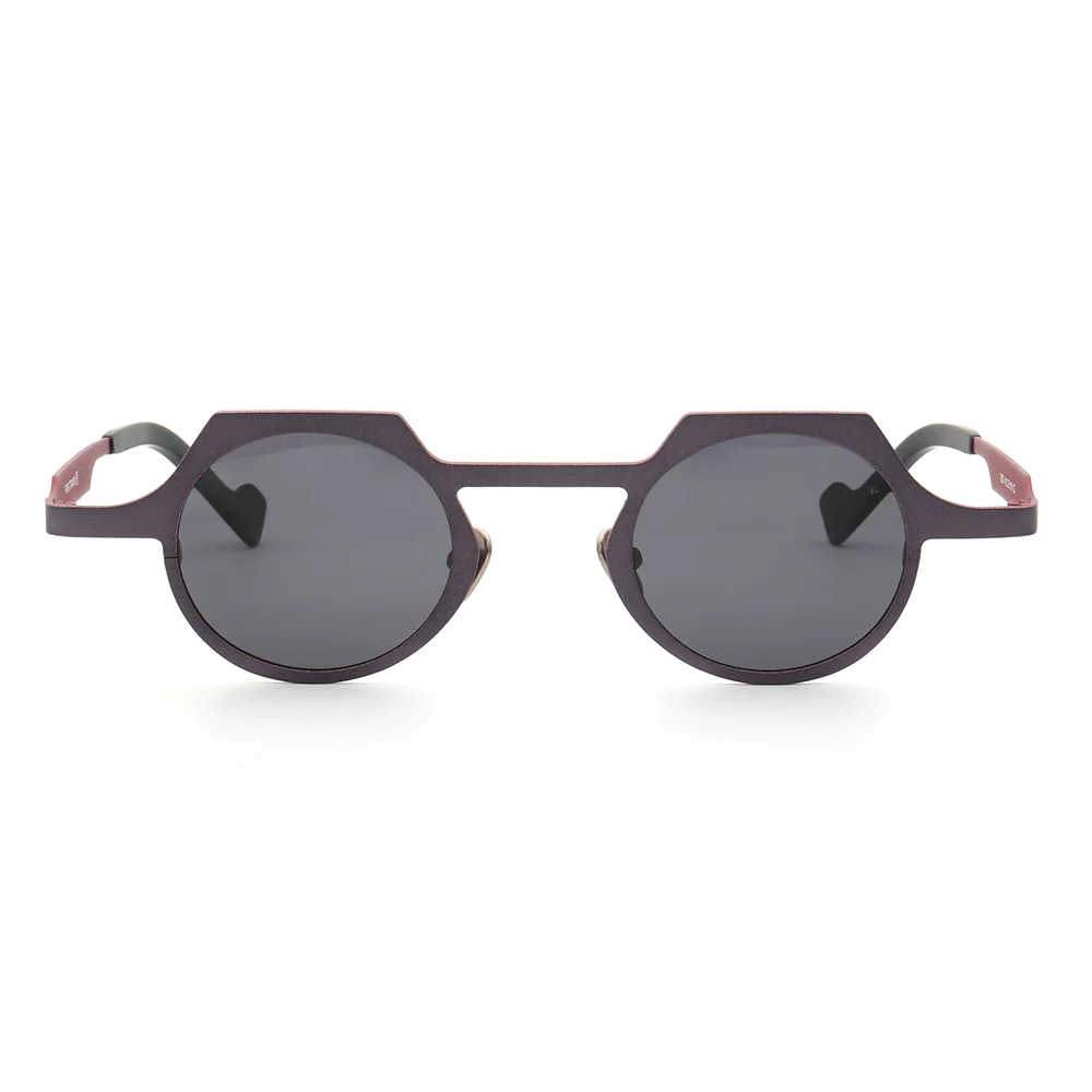 Aspect | Round Shield Shaped Polarized Sunglasses | Lightweight Multicolor Titanium Frame - Image 5