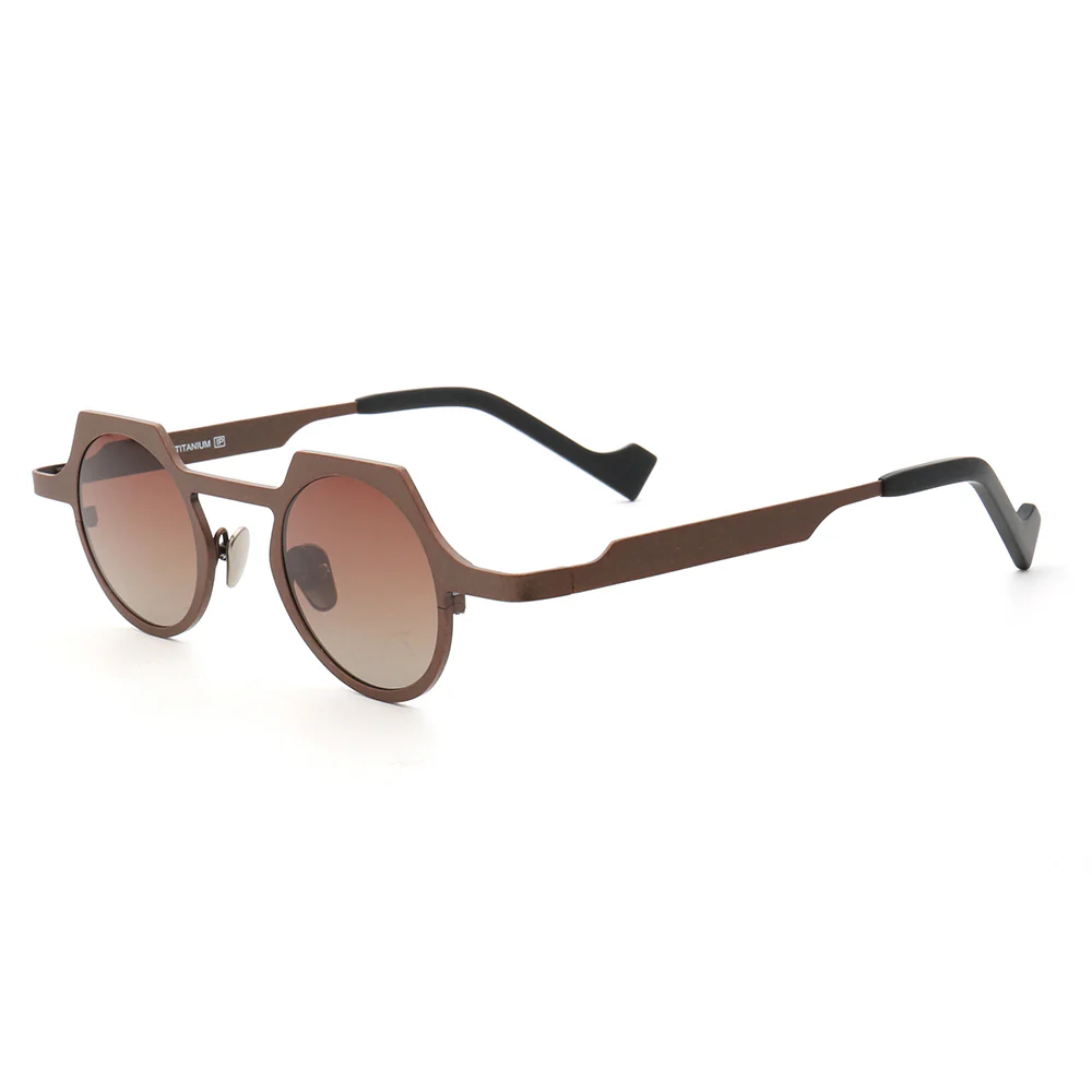 Aspect | Round Shield Shaped Polarized Sunglasses | Lightweight Multicolor Titanium Frame - Image 6