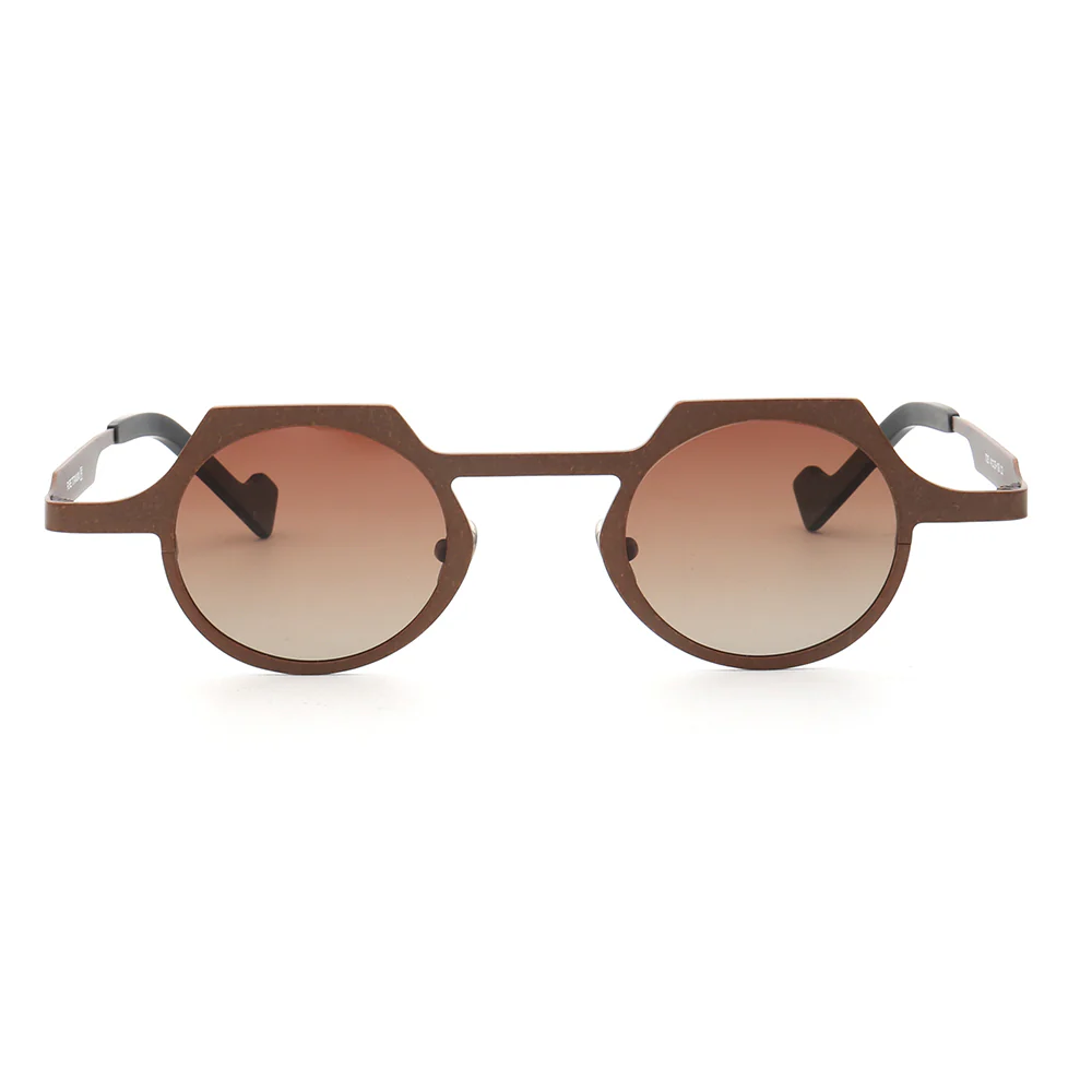 Aspect | Round Shield Shaped Polarized Sunglasses | Lightweight Multicolor Titanium Frame - Image 7