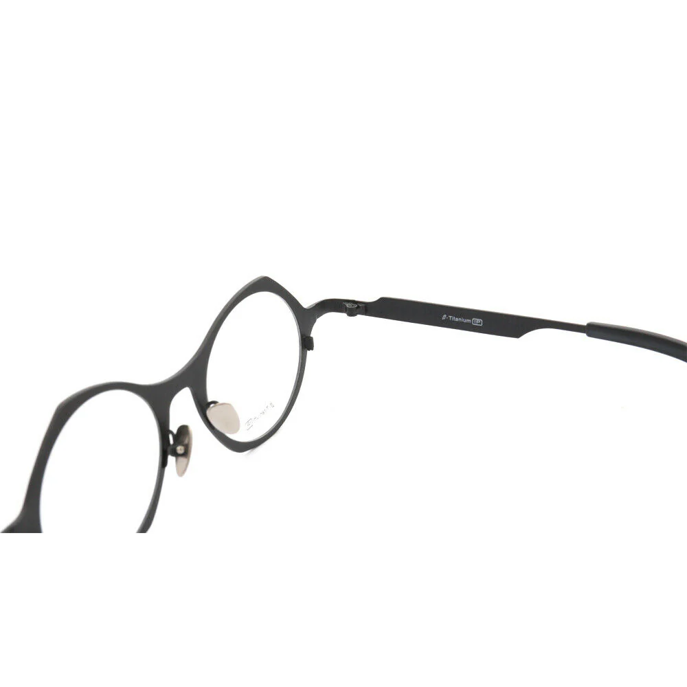 Carmen | Round Geometric Eyeglass Frames | Full Rim Titanium Unisex Glasses - Image 13
