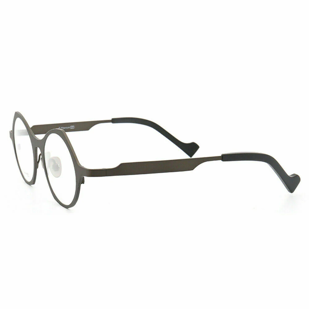 Carmen | Round Geometric Eyeglass Frames | Full Rim Titanium Unisex Glasses - Image 5