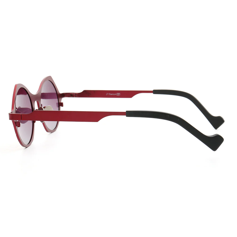 Carmen | Polarized Pure Titanium Unisex Sunglasses | Fashionable Full Rim Frame w/ Polarized Lenses - Image 10