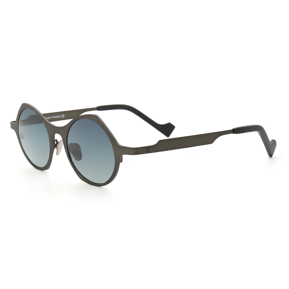 Carmen | Polarized Pure Titanium Unisex Sunglasses | Fashionable Full Rim Frame w/ Polarized Lenses - Image 6
