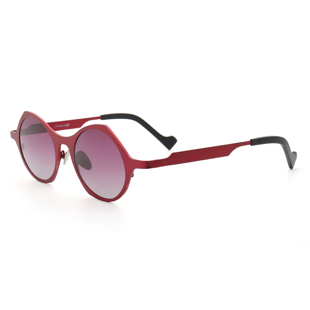 Carmen | Polarized Pure Titanium Unisex Sunglasses | Fashionable Full Rim Frame w/ Polarized Lenses - Image 8