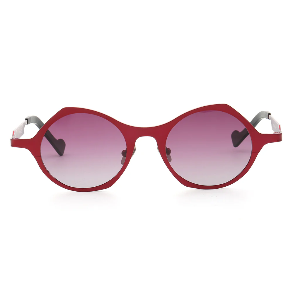 Carmen | Polarized Pure Titanium Unisex Sunglasses | Fashionable Full Rim Frame w/ Polarized Lenses - Image 9
