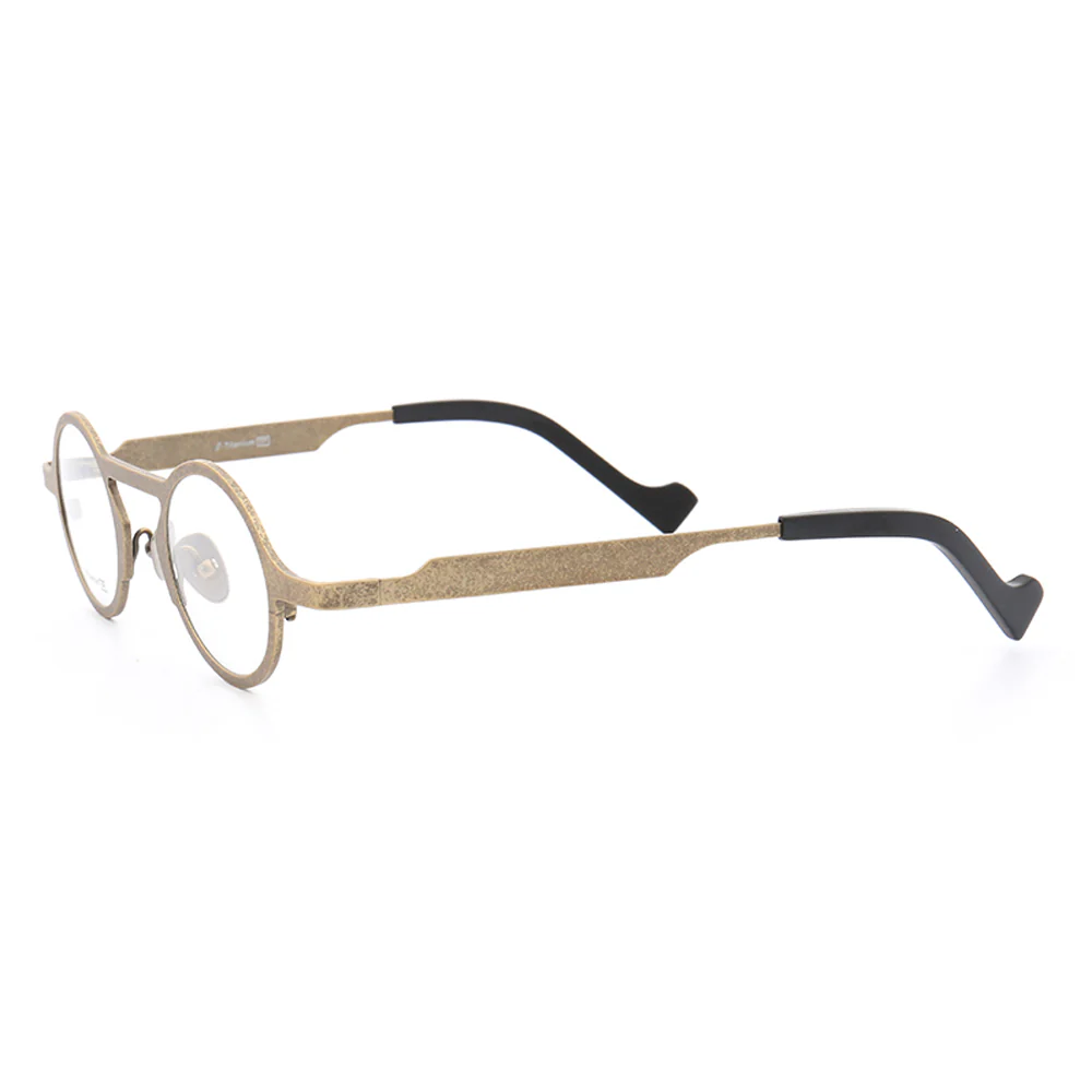 Avery | Vintage Round Titanium Eyeglasses for Men | Fashionable Womens Eyewear Frames Online - Image 3