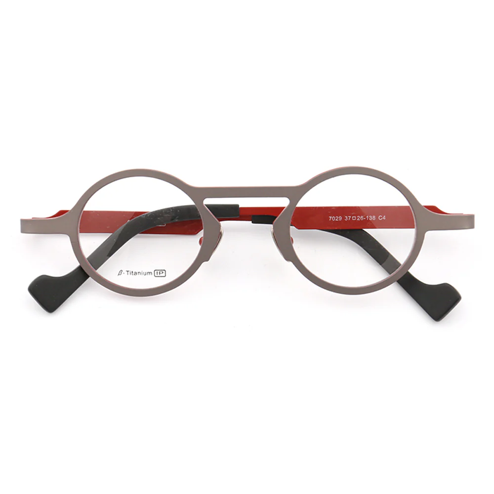 Avery | Vintage Round Titanium Eyeglasses for Men | Fashionable Womens Eyewear Frames Online - Image 8