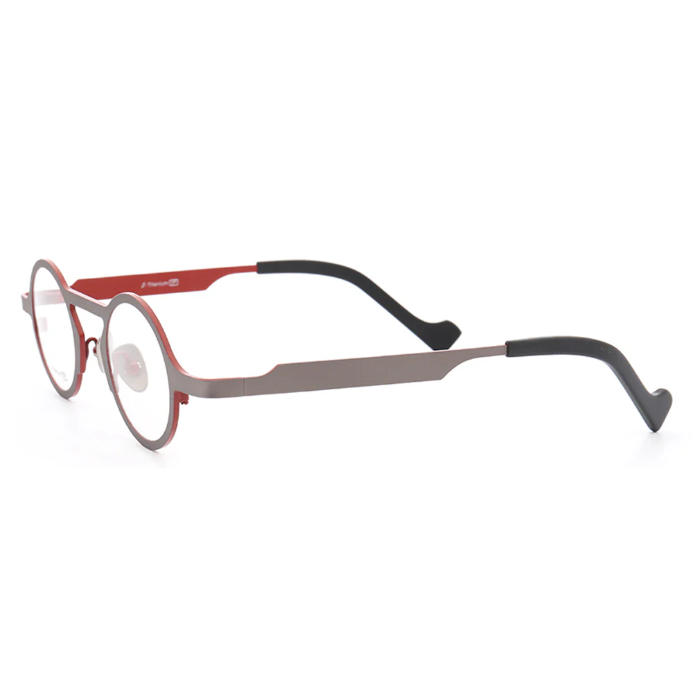 Avery | Vintage Round Titanium Eyeglasses for Men | Fashionable Womens Eyewear Frames Online - Image 9