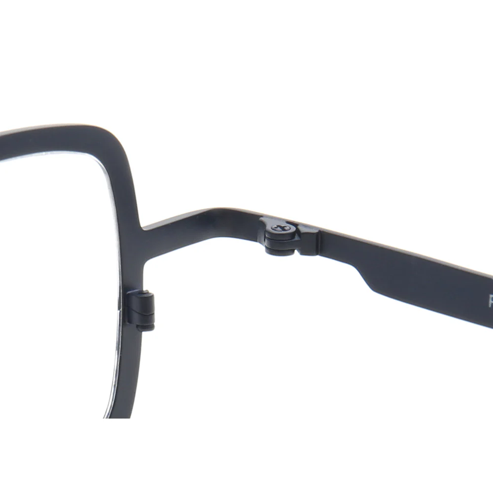 Rueben | Funky Square Full Rim Titanium Glasses Frames | Modern Two Toned Lightweight Eyeglasses Online - Image 13