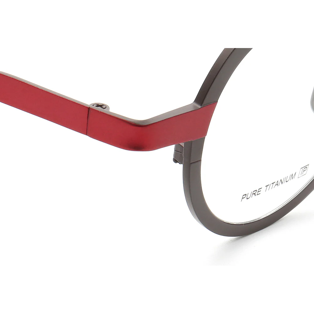 Clement | Two Tone Round Titanium Mens & Womens Eyeglass Frames | Stylish Nerd Glasses Online - Image 12