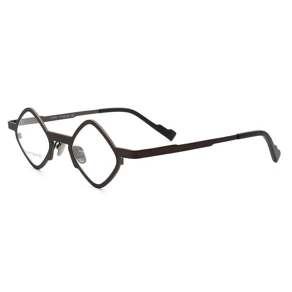 Marshall | Geometric Pure Titanium Eyeglass Frames | Lightweight Retro Nerd Glasses - Image 9