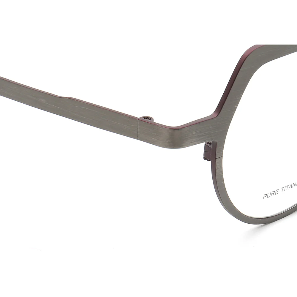 Milo | Vintage 80s Style Pure Titanium Eyeglass Frames | Retro Pilot Style Unisex Glasses - Image 12