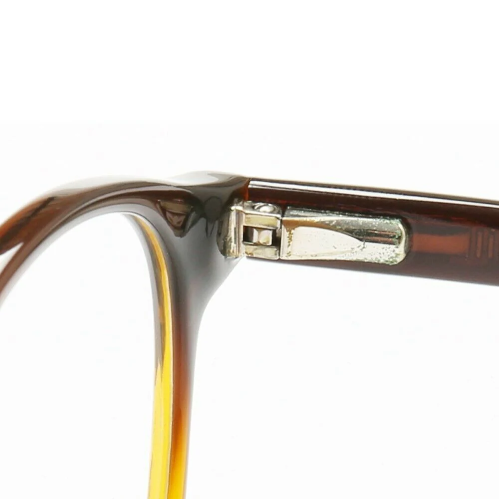 Glow | Classic Round Acetate Eyeglasses w/ Two Tone Design | Gradient Full Rim Glasses - Image 12