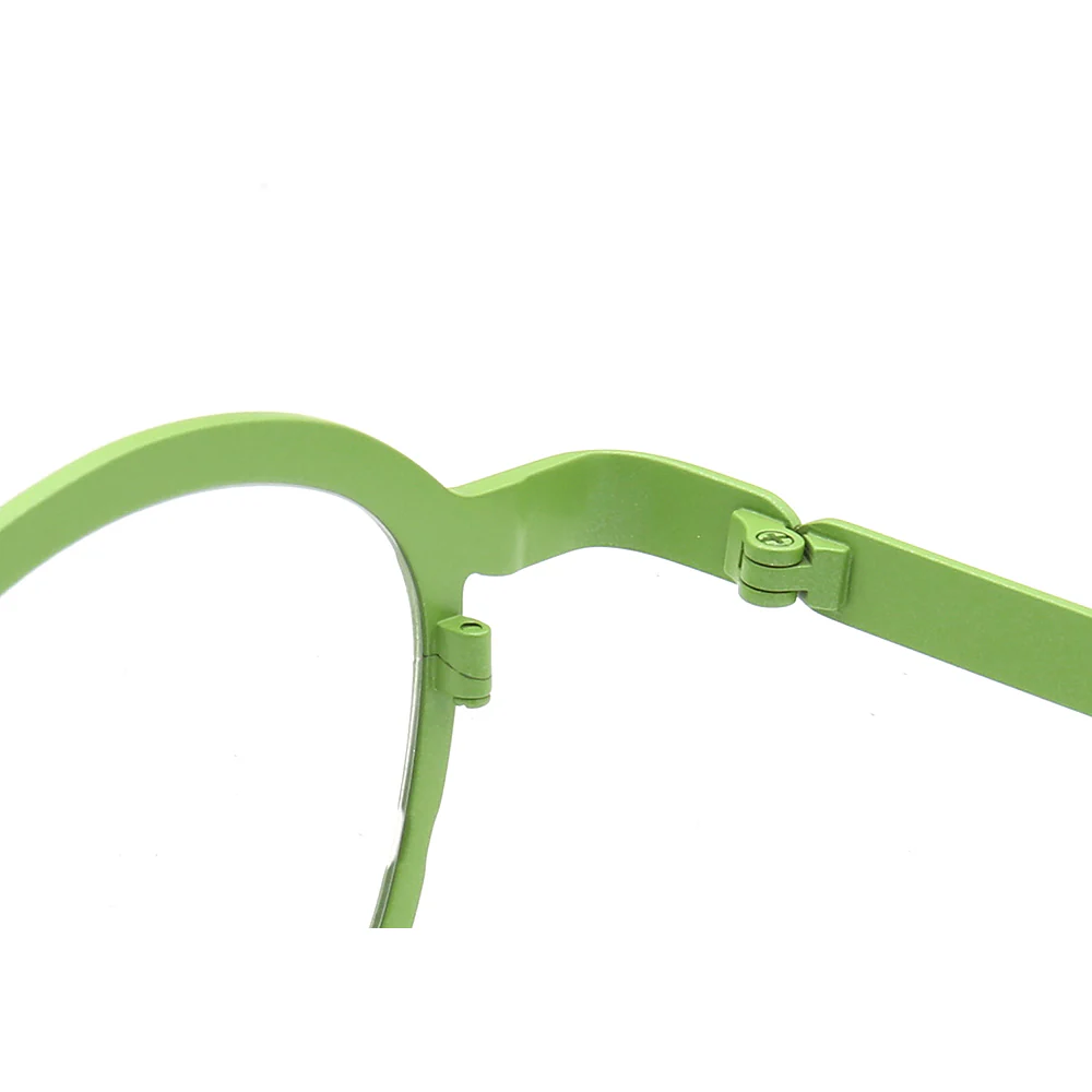 Riley | Round Two Tone Orange Womens Eyeglass Frames | Light Colorful Mens Titanium Glasses Online - Image 10