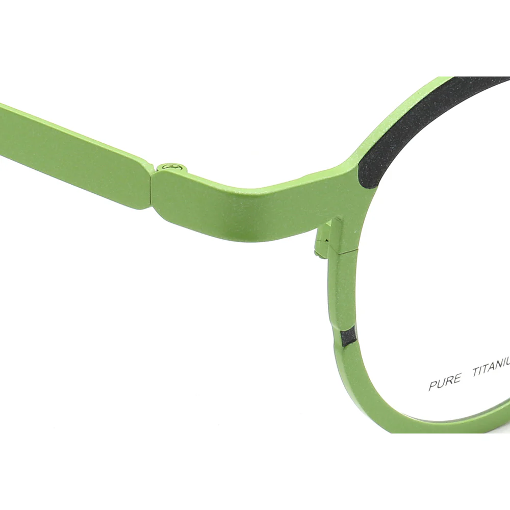 Riley | Round Two Tone Orange Womens Eyeglass Frames | Light Colorful Mens Titanium Glasses Online - Image 12