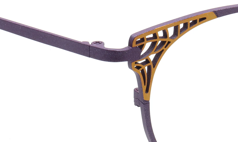 Helena | Stylish Titanium Cat Eye Glasses For Women | Modern Multicolored Eyewear Frames - Image 12