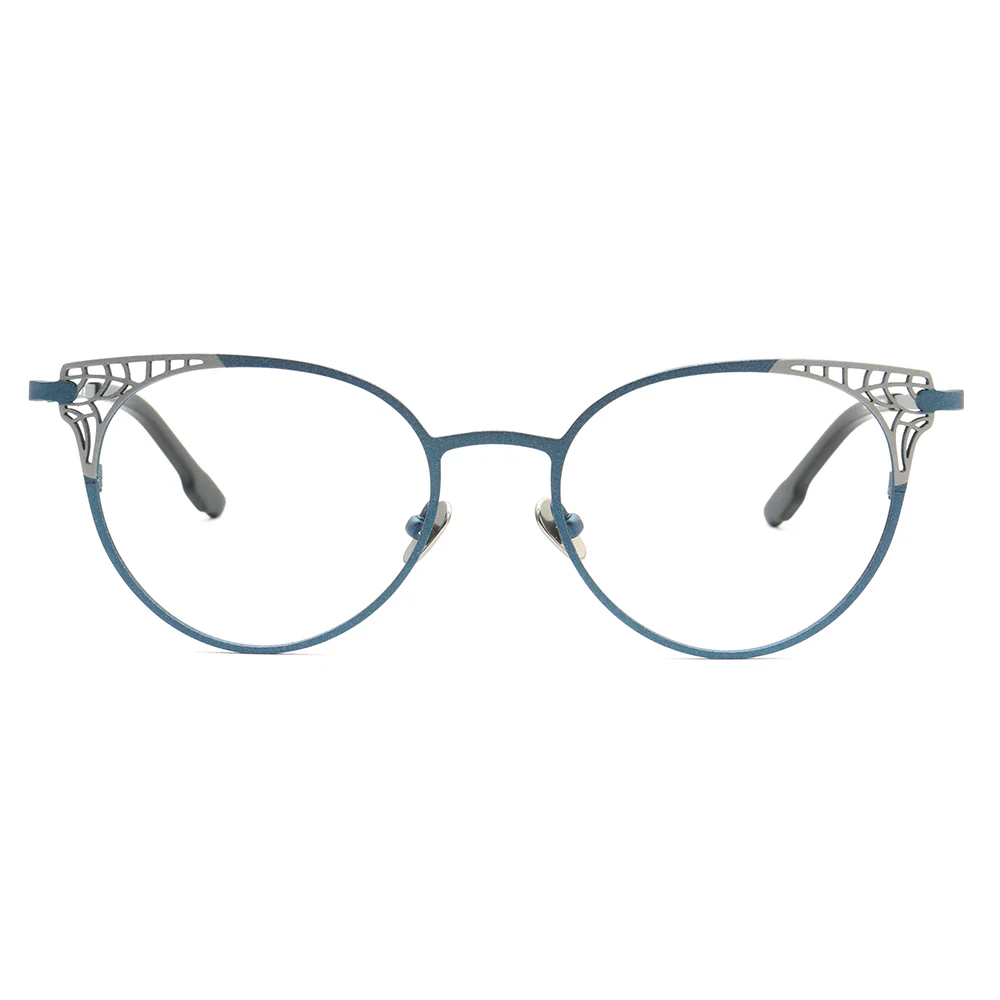 Helena | Stylish Titanium Cat Eye Glasses For Women | Modern Multicolored Eyewear Frames - Image 4