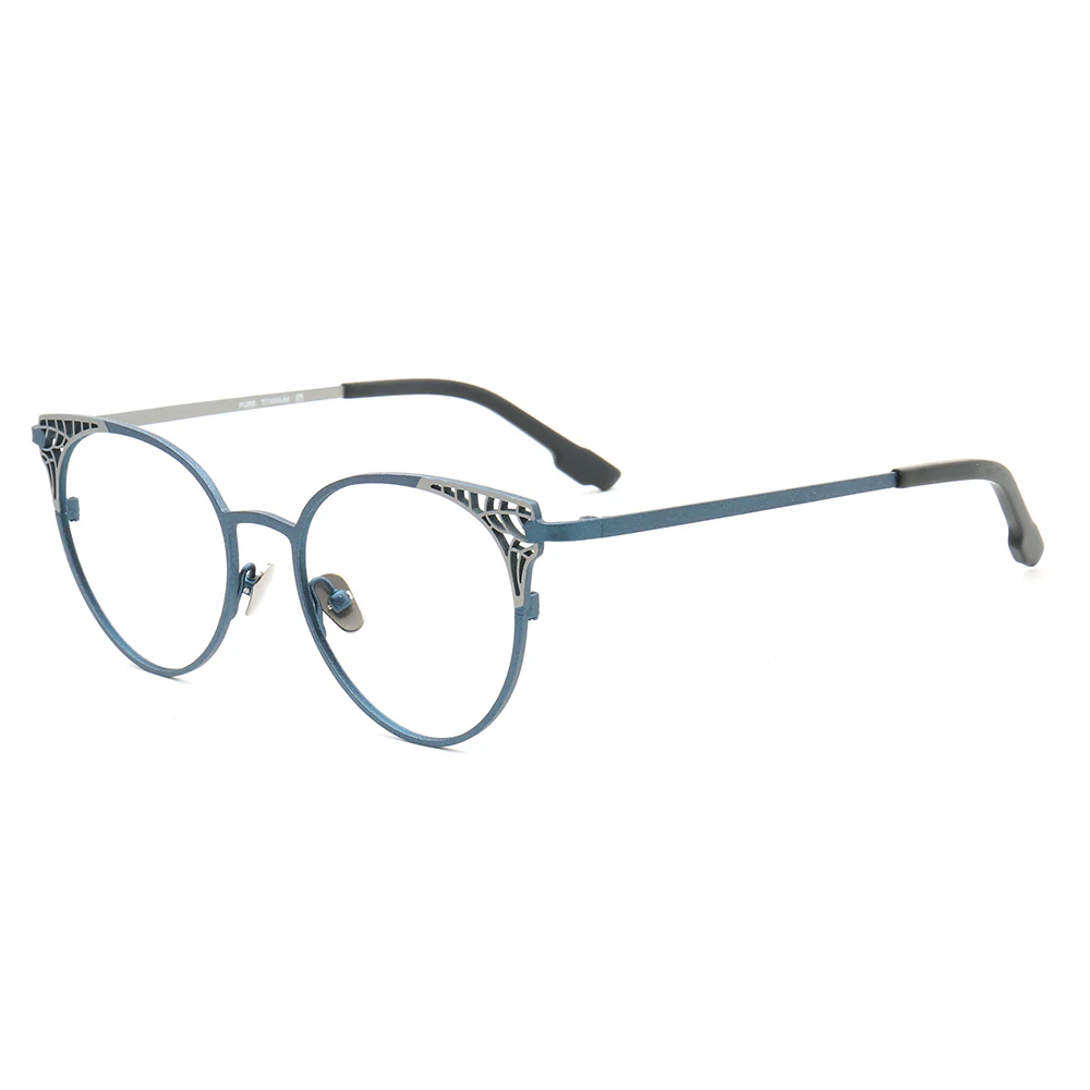 Helena | Stylish Titanium Cat Eye Glasses For Women | Modern Multicolored Eyewear Frames - Image 5