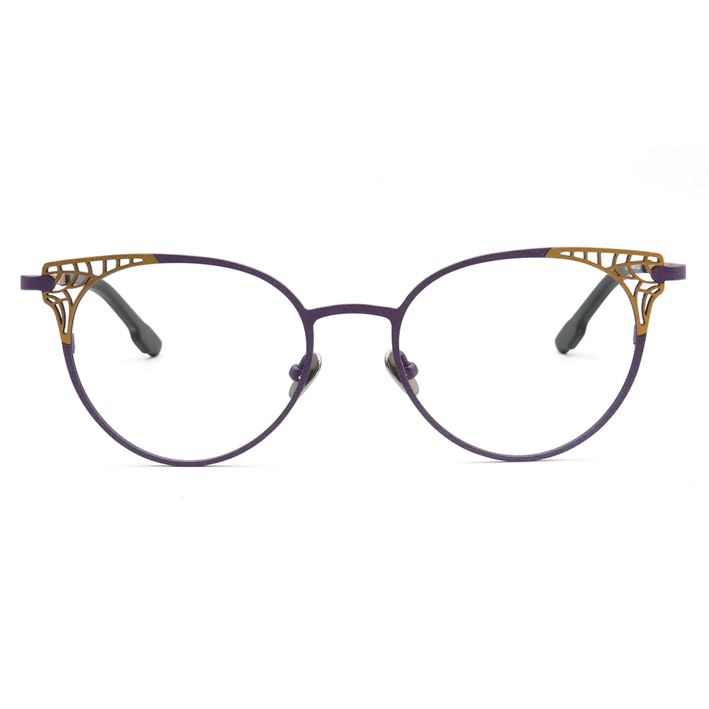 Helena | Stylish Titanium Cat Eye Glasses For Women | Modern Multicolored Eyewear Frames - Image 6
