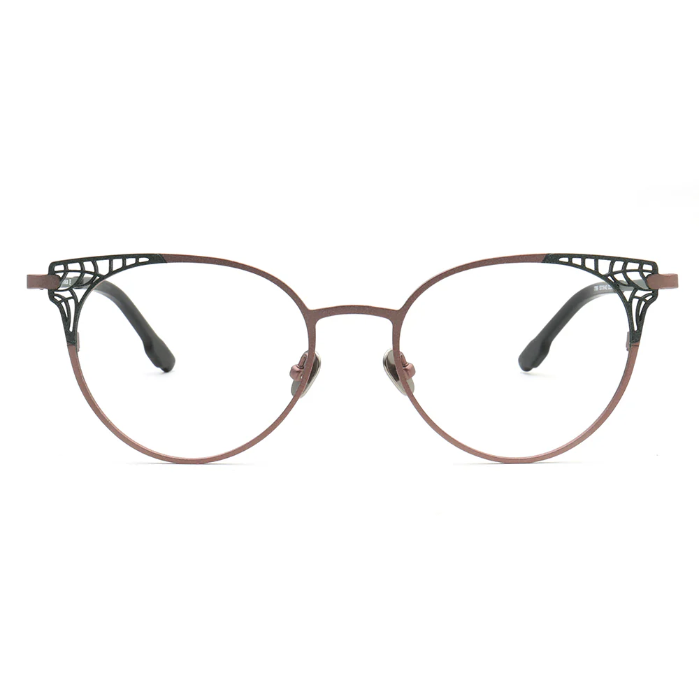 Helena | Stylish Titanium Cat Eye Glasses For Women | Modern Multicolored Eyewear Frames - Image 8