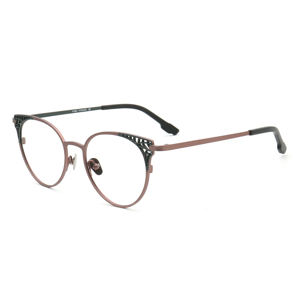 Helena | Stylish Titanium Cat Eye Glasses For Women | Modern Multicolored Eyewear Frames - Image 9