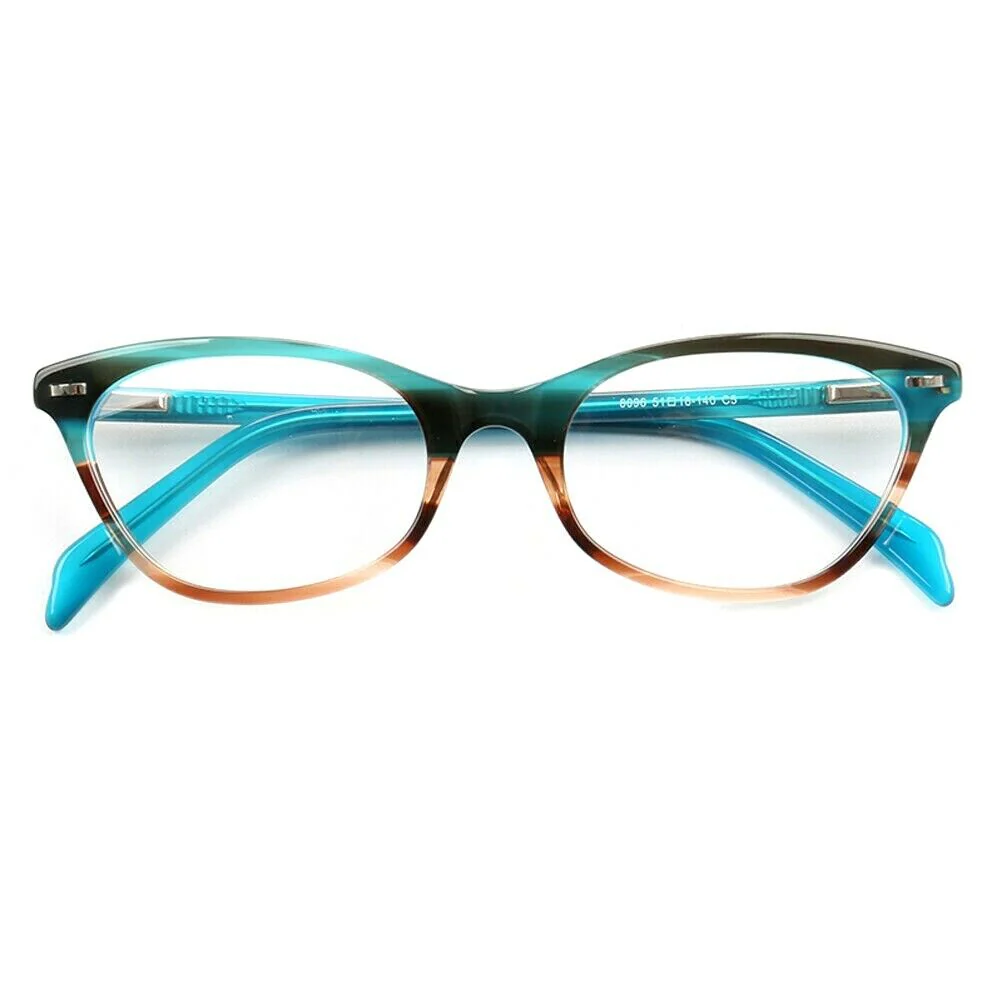 Louisa | Multicolored Cat Eye Glasses For Women | Patterned Acetate & Tortoise Shell Finish - Image 11
