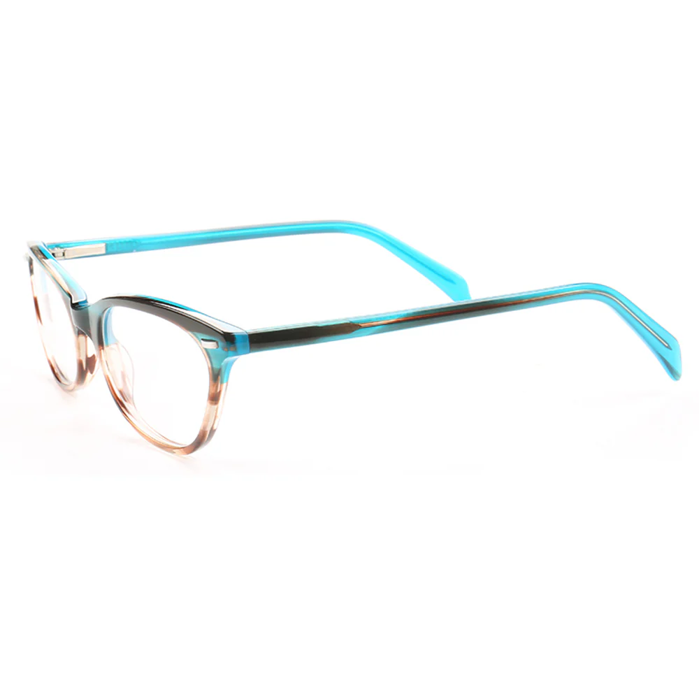 Louisa | Multicolored Cat Eye Glasses For Women | Patterned Acetate & Tortoise Shell Finish - Image 12