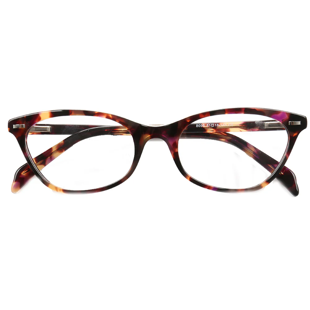 Louisa | Multicolored Cat Eye Glasses For Women | Patterned Acetate & Tortoise Shell Finish - Image 5