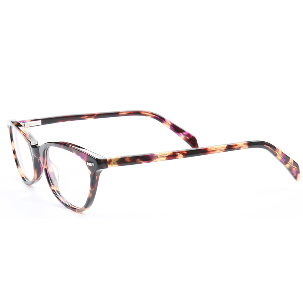 Louisa | Multicolored Cat Eye Glasses For Women | Patterned Acetate & Tortoise Shell Finish - Image 6