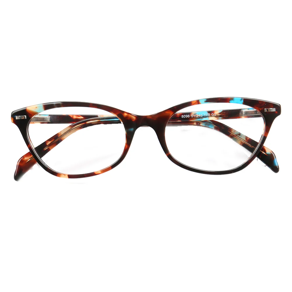 Louisa | Multicolored Cat Eye Glasses For Women | Patterned Acetate & Tortoise Shell Finish - Image 7