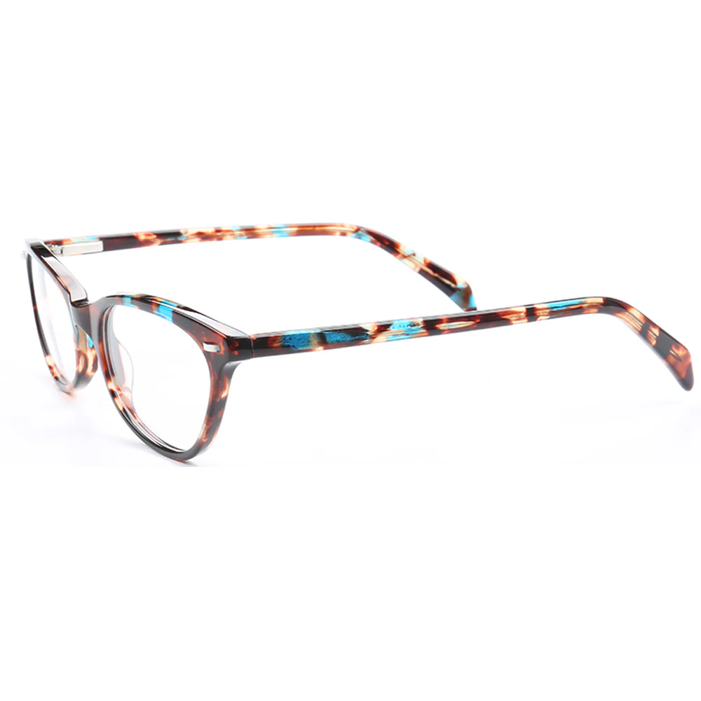 Louisa | Multicolored Cat Eye Glasses For Women | Patterned Acetate & Tortoise Shell Finish - Image 8