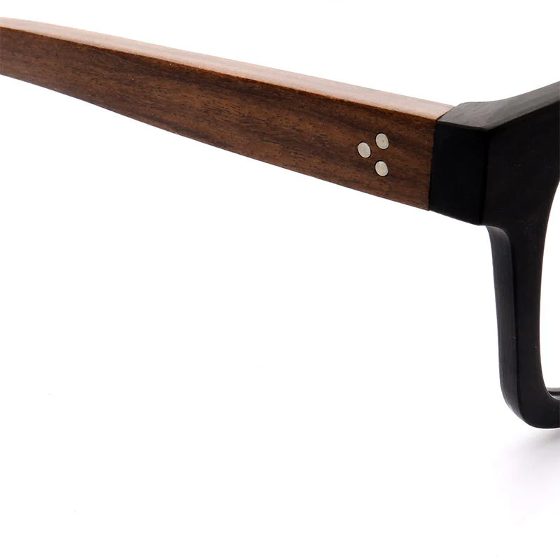 Brooks | 80s Oversized Mens Square Wood Optical Eyeglasses - Image 15